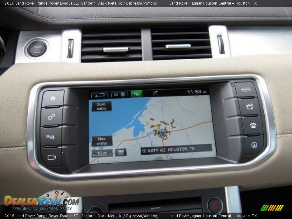 2016 Land Rover Range Rover Evoque SE Santorini Black Metalllic / Espresso/Almond Photo #20