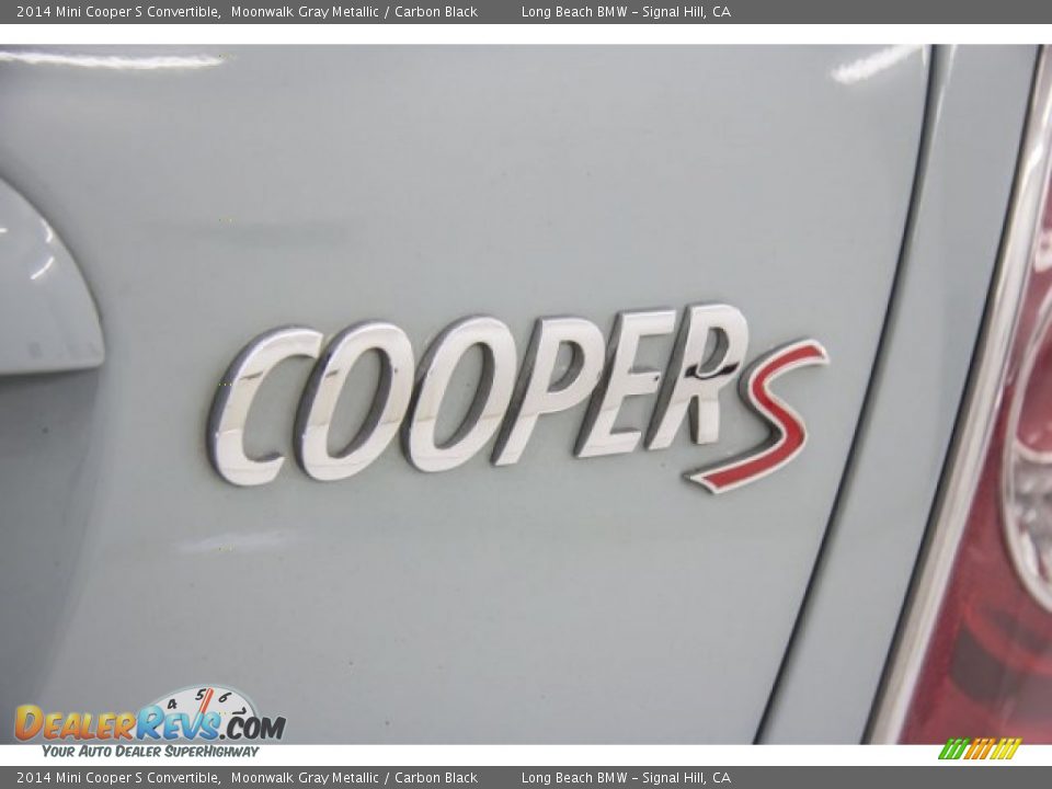 2014 Mini Cooper S Convertible Moonwalk Gray Metallic / Carbon Black Photo #7