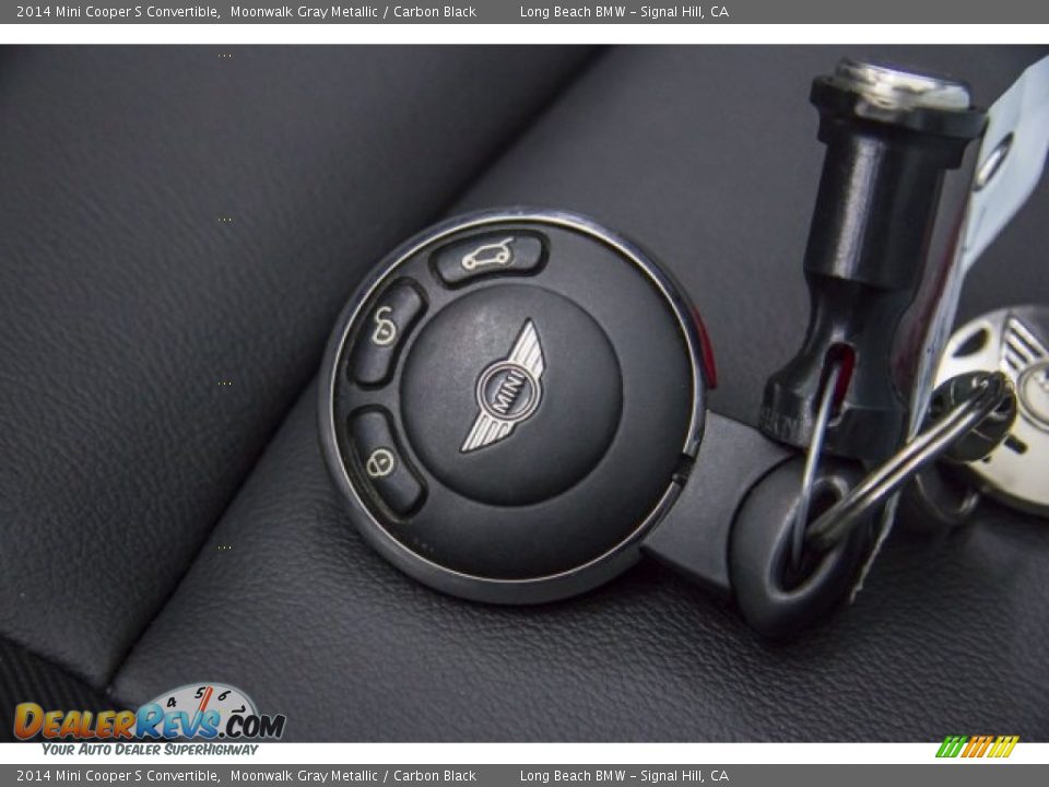 2014 Mini Cooper S Convertible Moonwalk Gray Metallic / Carbon Black Photo #10
