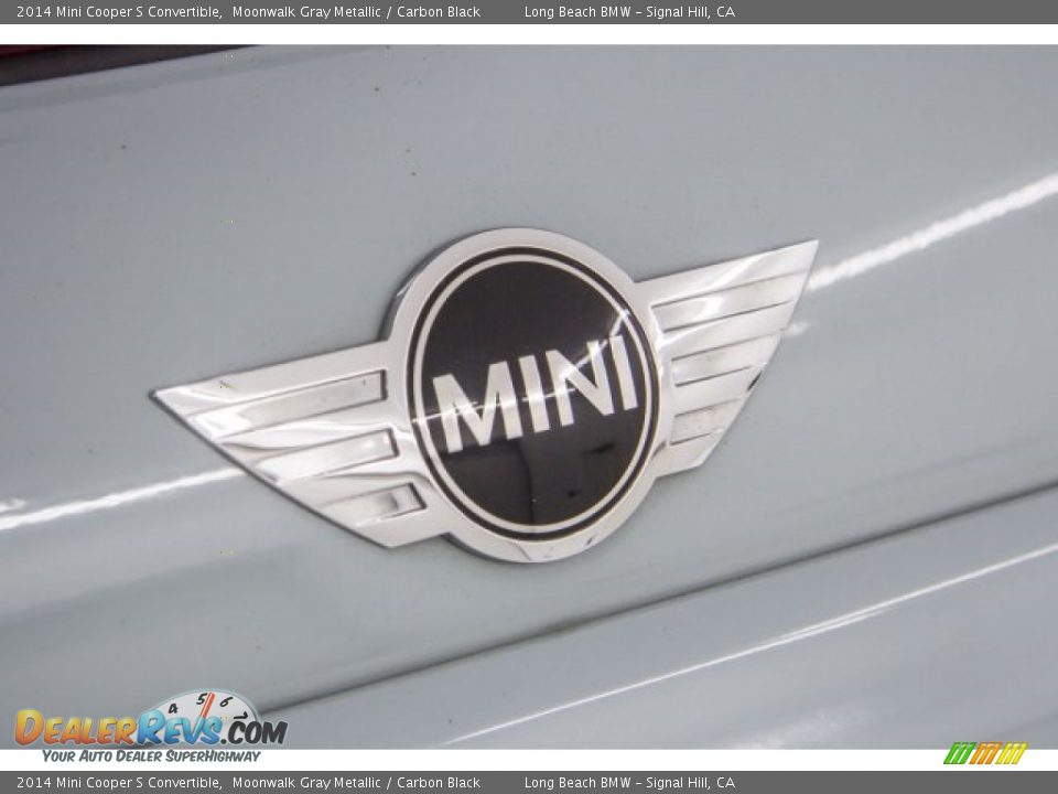 2014 Mini Cooper S Convertible Moonwalk Gray Metallic / Carbon Black Photo #15