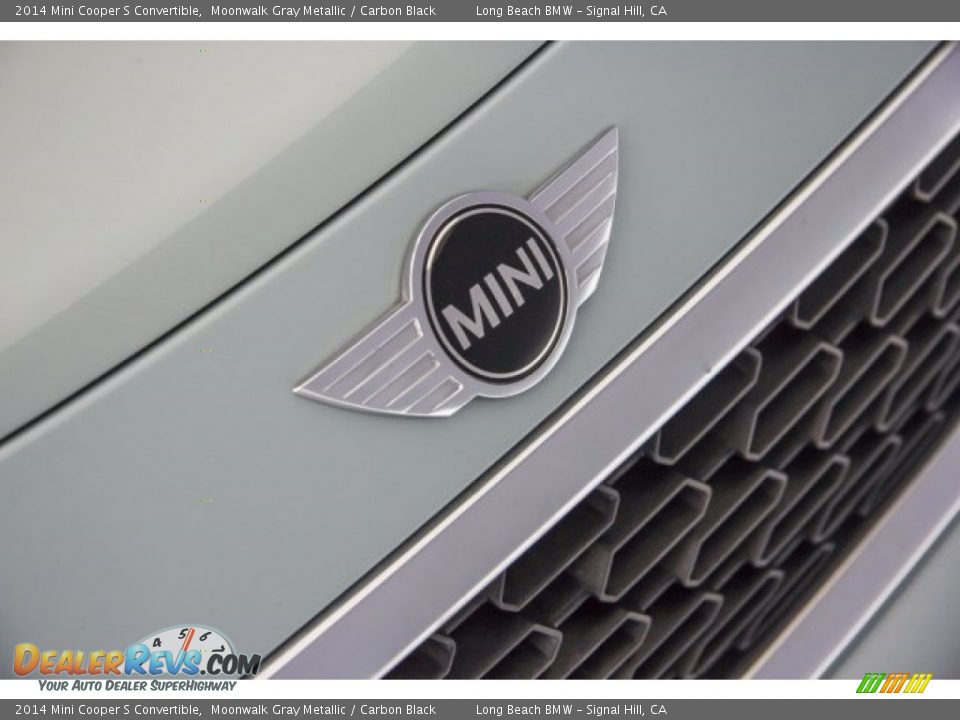 2014 Mini Cooper S Convertible Moonwalk Gray Metallic / Carbon Black Photo #16