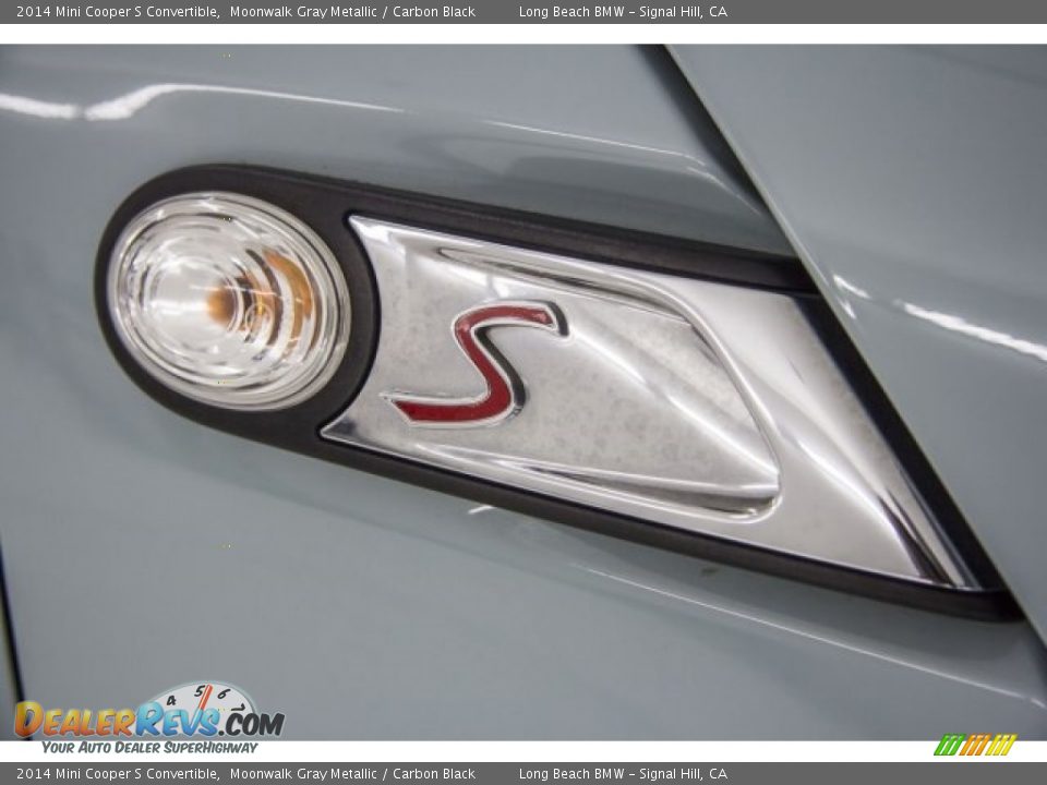 2014 Mini Cooper S Convertible Moonwalk Gray Metallic / Carbon Black Photo #18