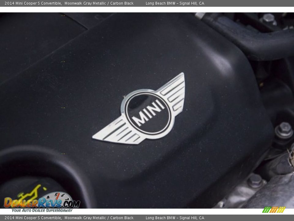2014 Mini Cooper S Convertible Moonwalk Gray Metallic / Carbon Black Photo #21