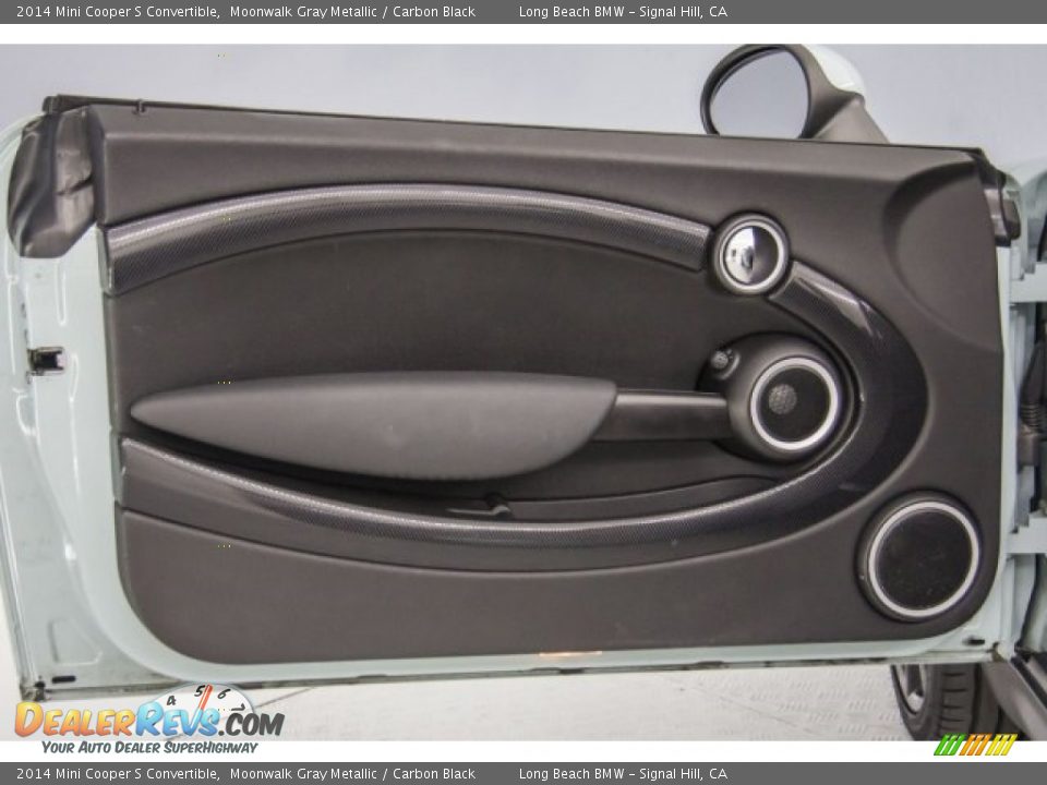 2014 Mini Cooper S Convertible Moonwalk Gray Metallic / Carbon Black Photo #22
