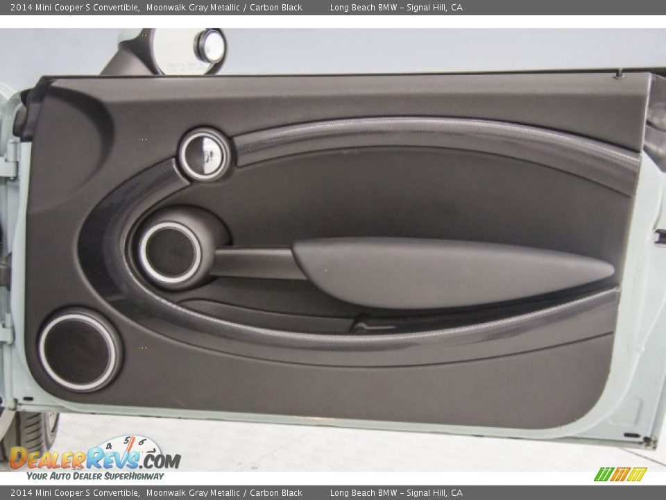 2014 Mini Cooper S Convertible Moonwalk Gray Metallic / Carbon Black Photo #23