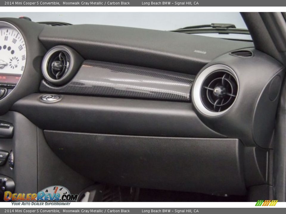2014 Mini Cooper S Convertible Moonwalk Gray Metallic / Carbon Black Photo #26