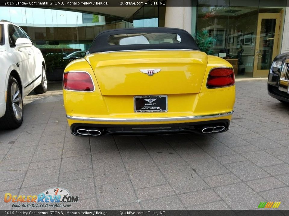 2016 Bentley Continental GTC V8 Monaco Yellow / Beluga Photo #4