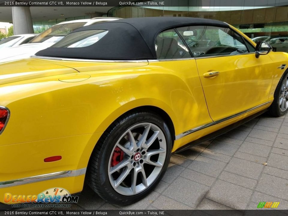 2016 Bentley Continental GTC V8 Monaco Yellow / Beluga Photo #6