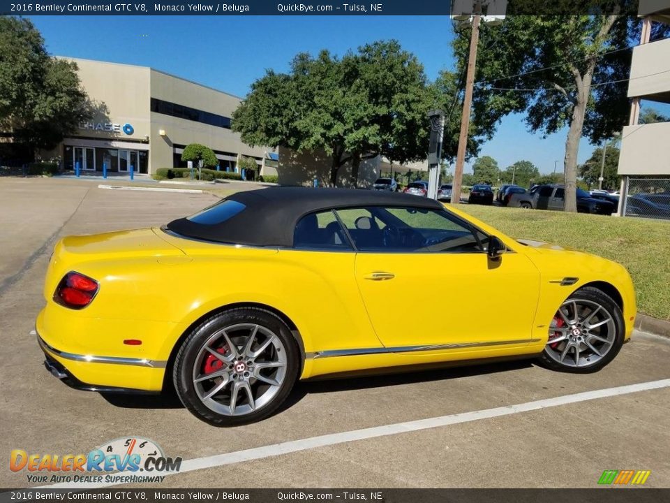 2016 Bentley Continental GTC V8 Monaco Yellow / Beluga Photo #7