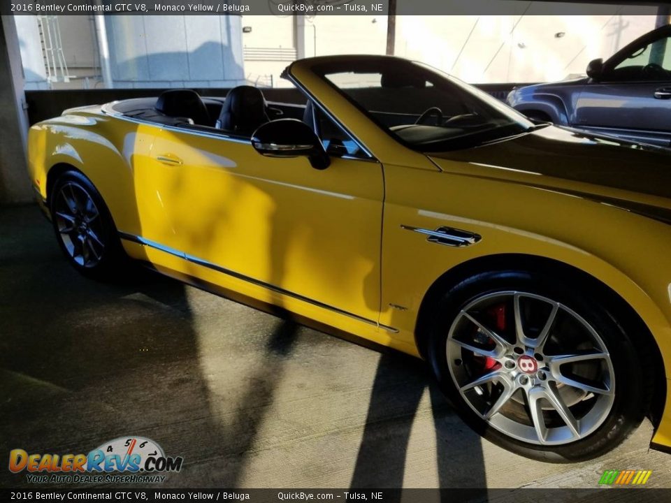 2016 Bentley Continental GTC V8 Monaco Yellow / Beluga Photo #9