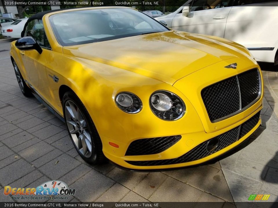 Monaco Yellow 2016 Bentley Continental GTC V8  Photo #10