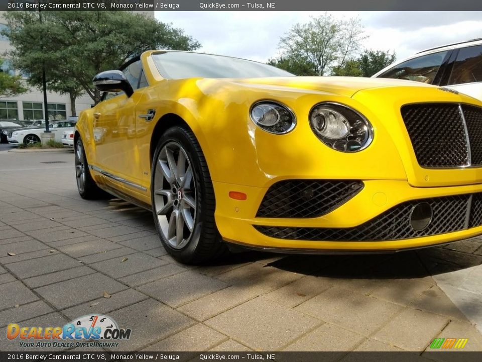 2016 Bentley Continental GTC V8 Monaco Yellow / Beluga Photo #11