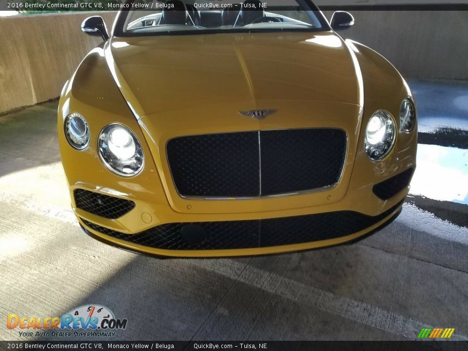 2016 Bentley Continental GTC V8 Monaco Yellow / Beluga Photo #12