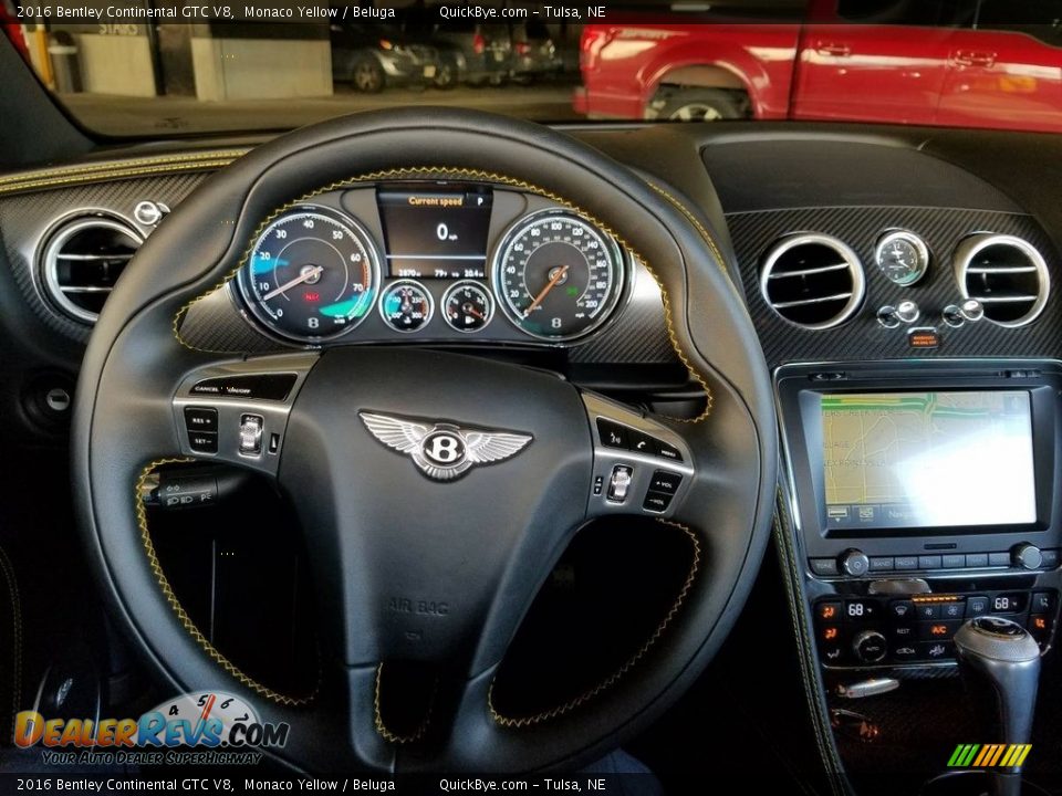 2016 Bentley Continental GTC V8  Steering Wheel Photo #13