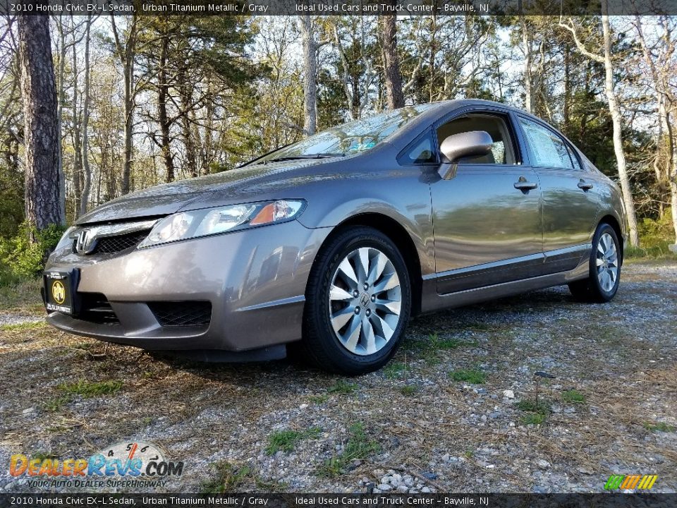 2010 Honda Civic EX-L Sedan Urban Titanium Metallic / Gray Photo #1
