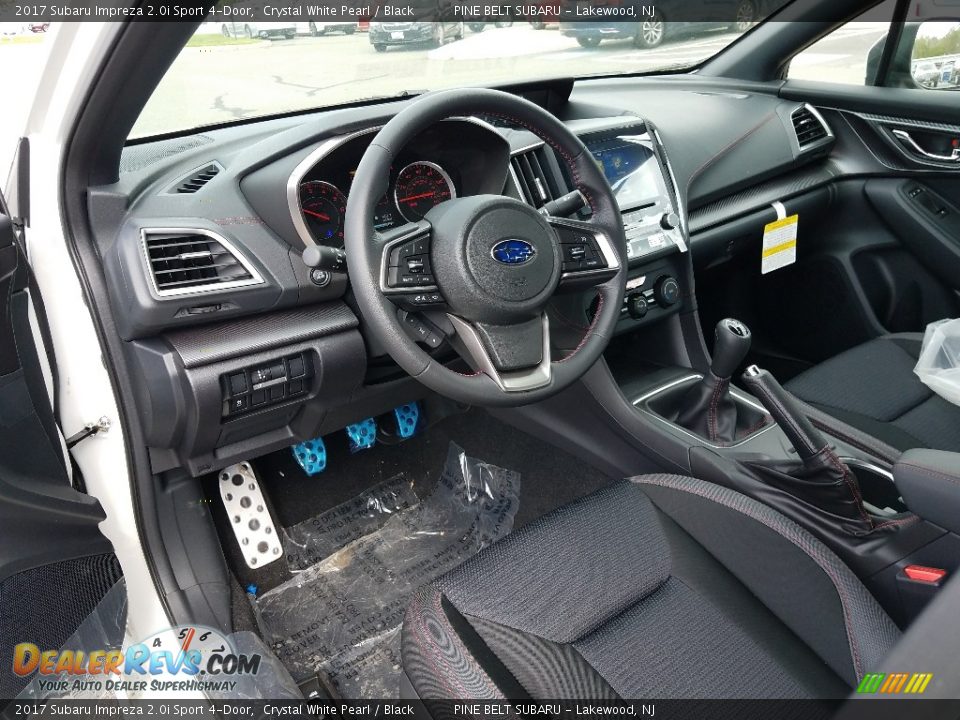 Black Interior - 2017 Subaru Impreza 2.0i Sport 4-Door Photo #7