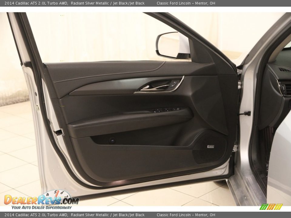 2014 Cadillac ATS 2.0L Turbo AWD Radiant Silver Metallic / Jet Black/Jet Black Photo #4