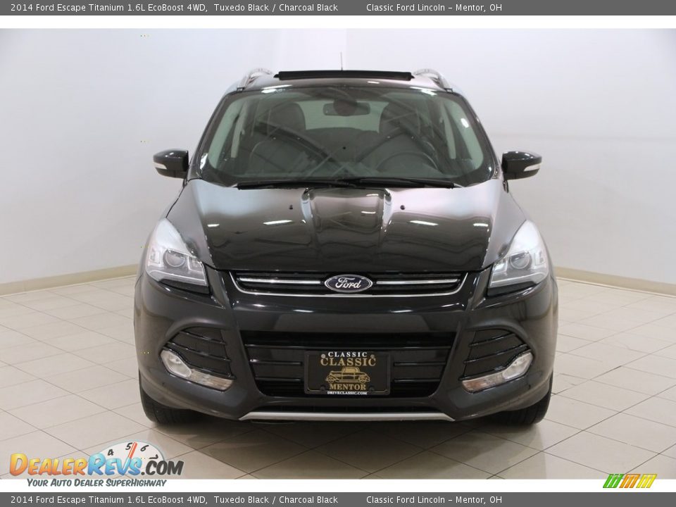 2014 Ford Escape Titanium 1.6L EcoBoost 4WD Tuxedo Black / Charcoal Black Photo #2