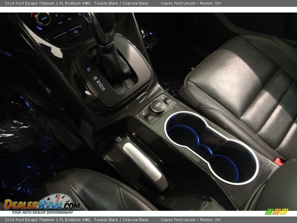 2014 Ford Escape Titanium 1.6L EcoBoost 4WD Tuxedo Black / Charcoal Black Photo #14