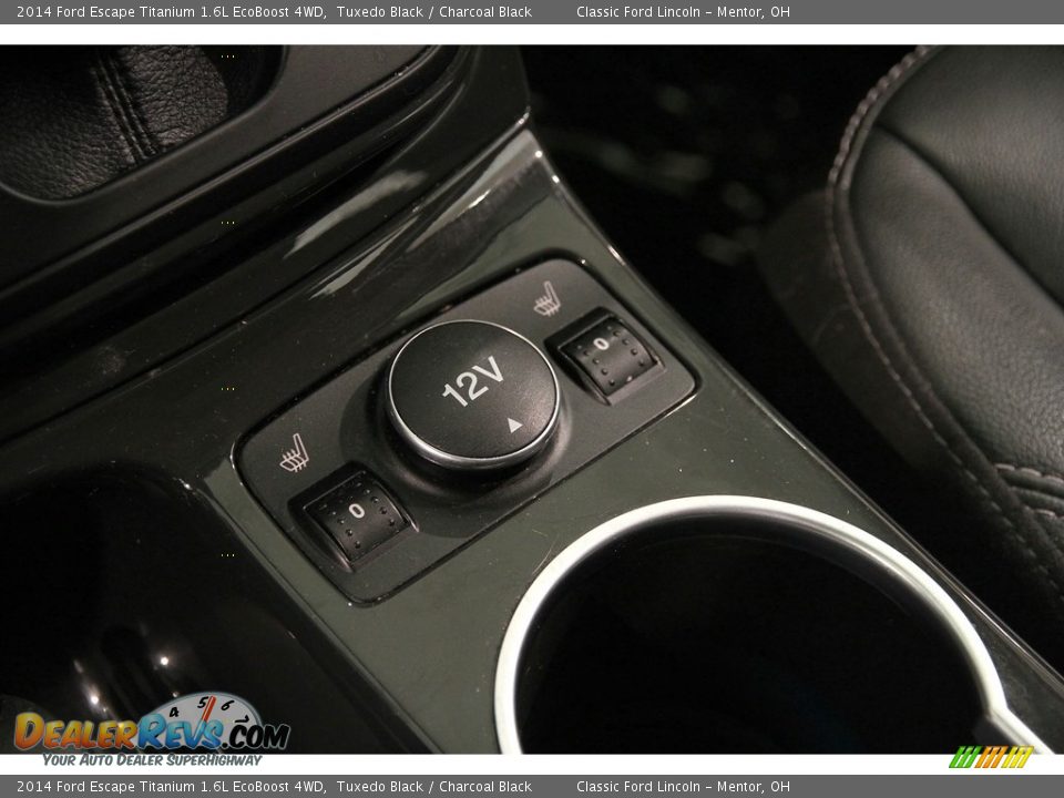 2014 Ford Escape Titanium 1.6L EcoBoost 4WD Tuxedo Black / Charcoal Black Photo #16