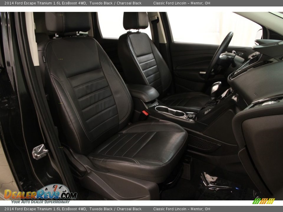 2014 Ford Escape Titanium 1.6L EcoBoost 4WD Tuxedo Black / Charcoal Black Photo #17