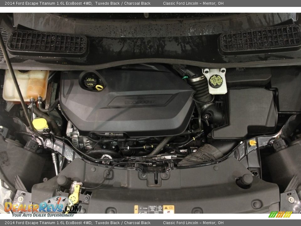 2014 Ford Escape Titanium 1.6L EcoBoost 4WD Tuxedo Black / Charcoal Black Photo #21