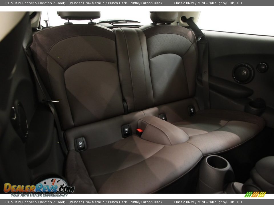 2015 Mini Cooper S Hardtop 2 Door Thunder Gray Metallic / Punch Dark Truffle/Carbon Black Photo #13