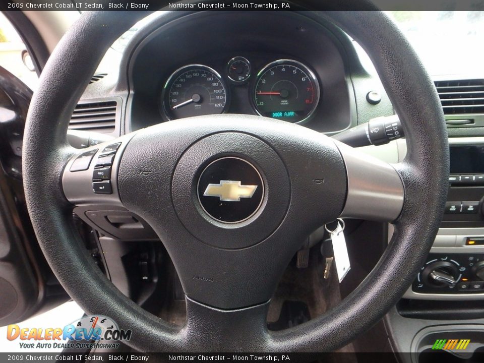 2009 Chevrolet Cobalt LT Sedan Black / Ebony Photo #26