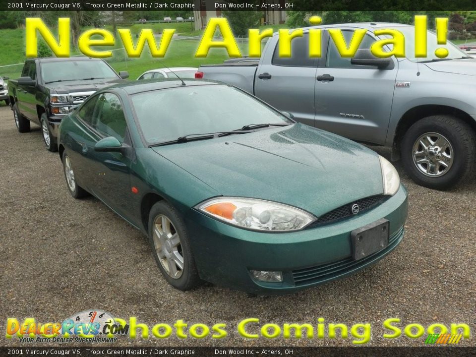 2001 Mercury Cougar V6 Tropic Green Metallic / Dark Graphite Photo #1