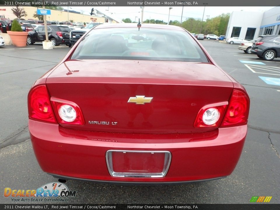 2011 Chevrolet Malibu LT Red Jewel Tintcoat / Cocoa/Cashmere Photo #6