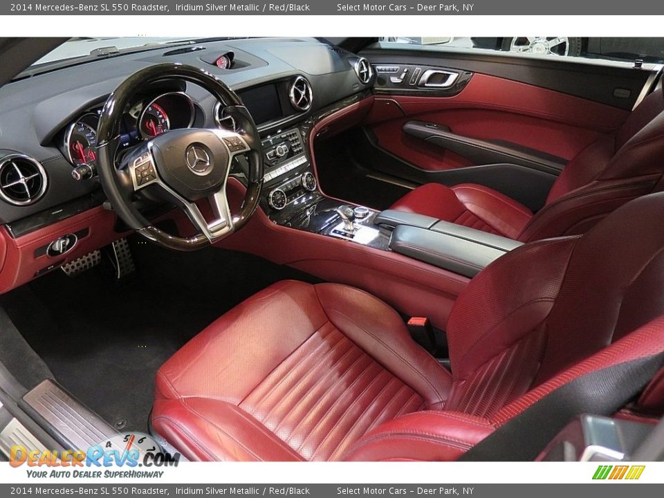 Red/Black Interior - 2014 Mercedes-Benz SL 550 Roadster Photo #20