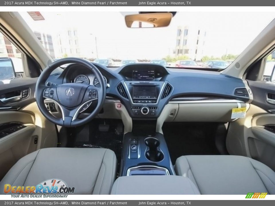 2017 Acura MDX Technology SH-AWD White Diamond Pearl / Parchment Photo #9