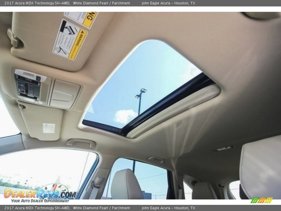 2017 Acura MDX Technology SH-AWD White Diamond Pearl / Parchment Photo #14