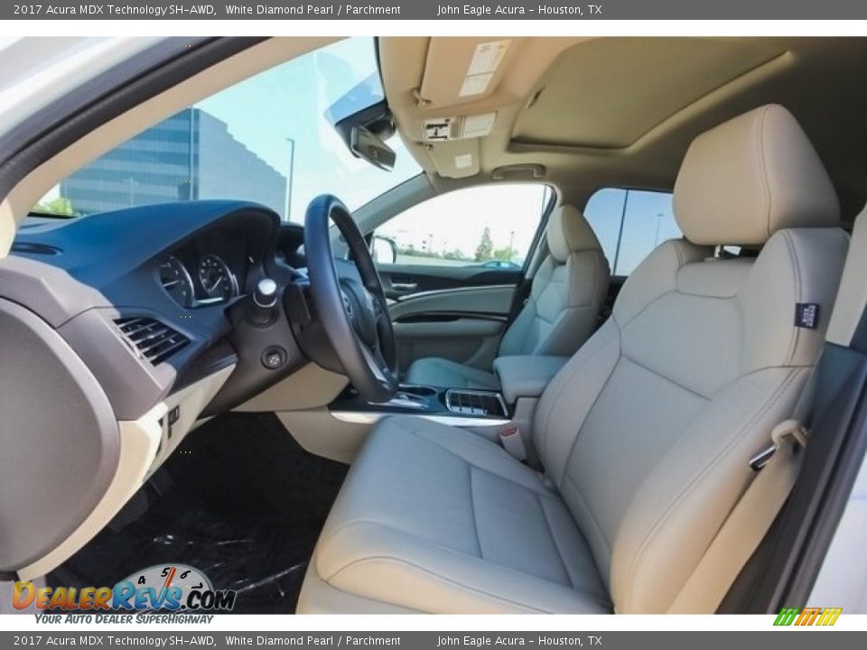 2017 Acura MDX Technology SH-AWD White Diamond Pearl / Parchment Photo #15