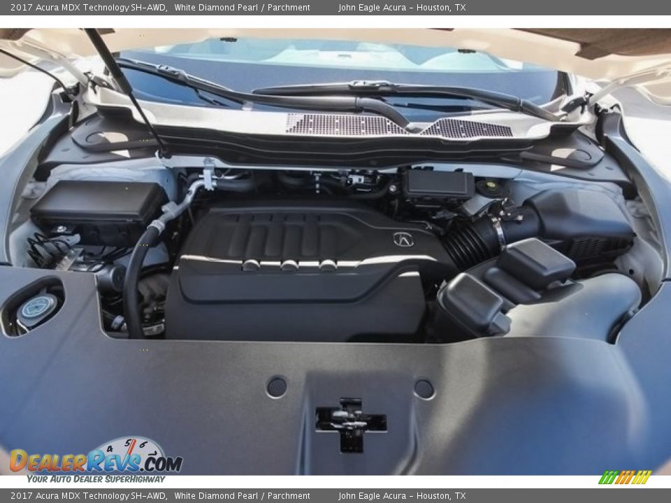 2017 Acura MDX Technology SH-AWD White Diamond Pearl / Parchment Photo #27