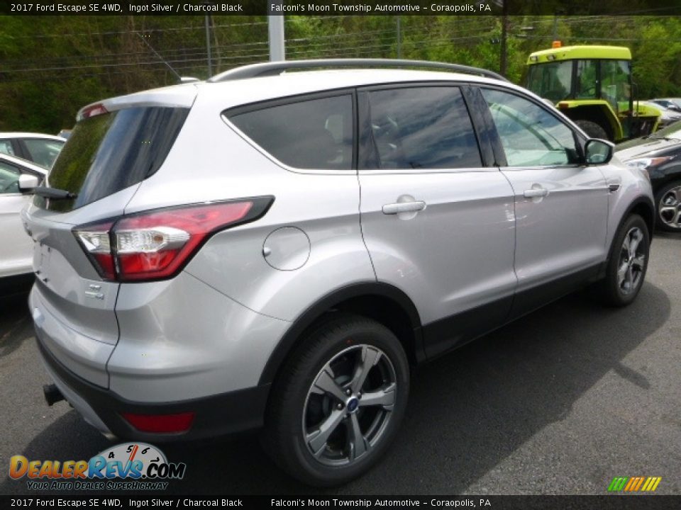 2017 Ford Escape SE 4WD Ingot Silver / Charcoal Black Photo #2