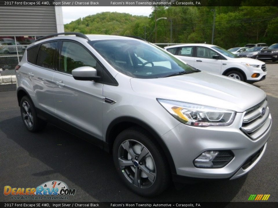 2017 Ford Escape SE 4WD Ingot Silver / Charcoal Black Photo #3