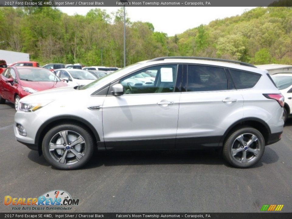2017 Ford Escape SE 4WD Ingot Silver / Charcoal Black Photo #6