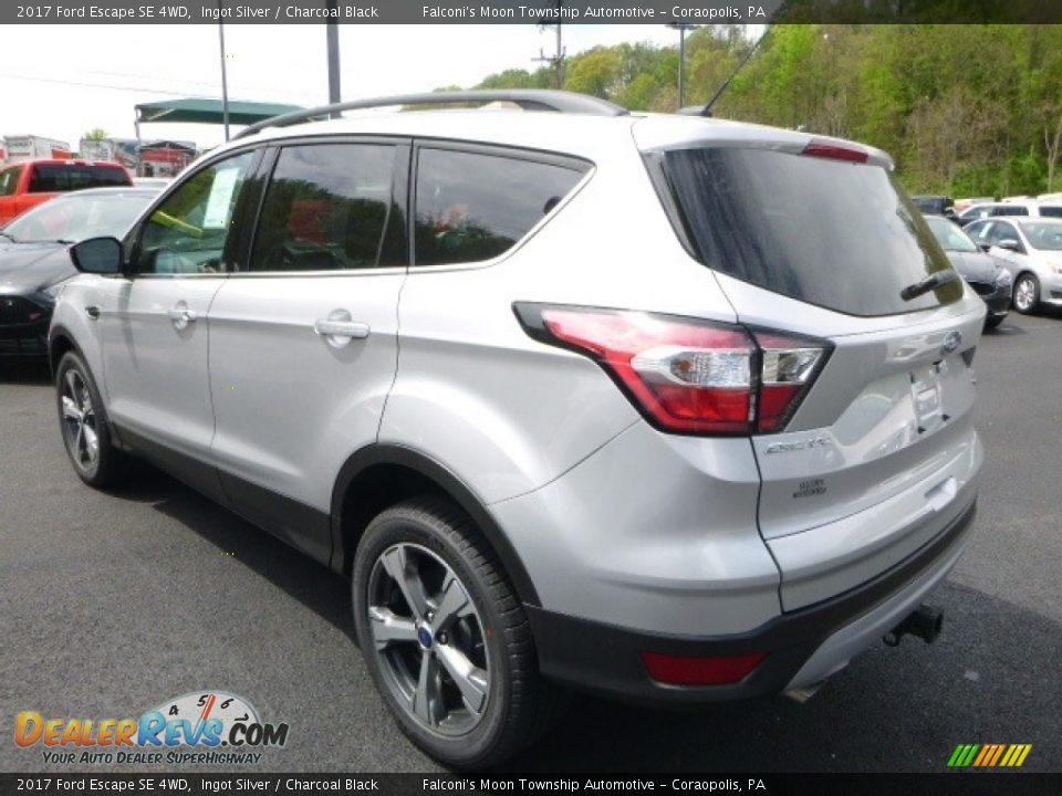 2017 Ford Escape SE 4WD Ingot Silver / Charcoal Black Photo #7