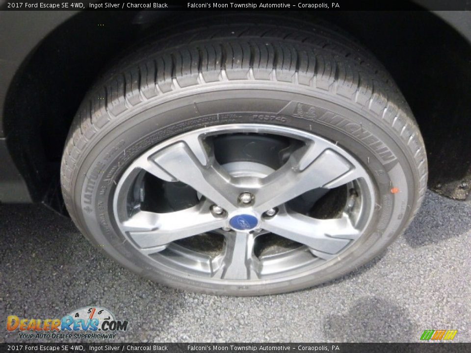 2017 Ford Escape SE 4WD Ingot Silver / Charcoal Black Photo #8