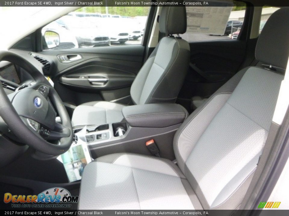 2017 Ford Escape SE 4WD Ingot Silver / Charcoal Black Photo #10