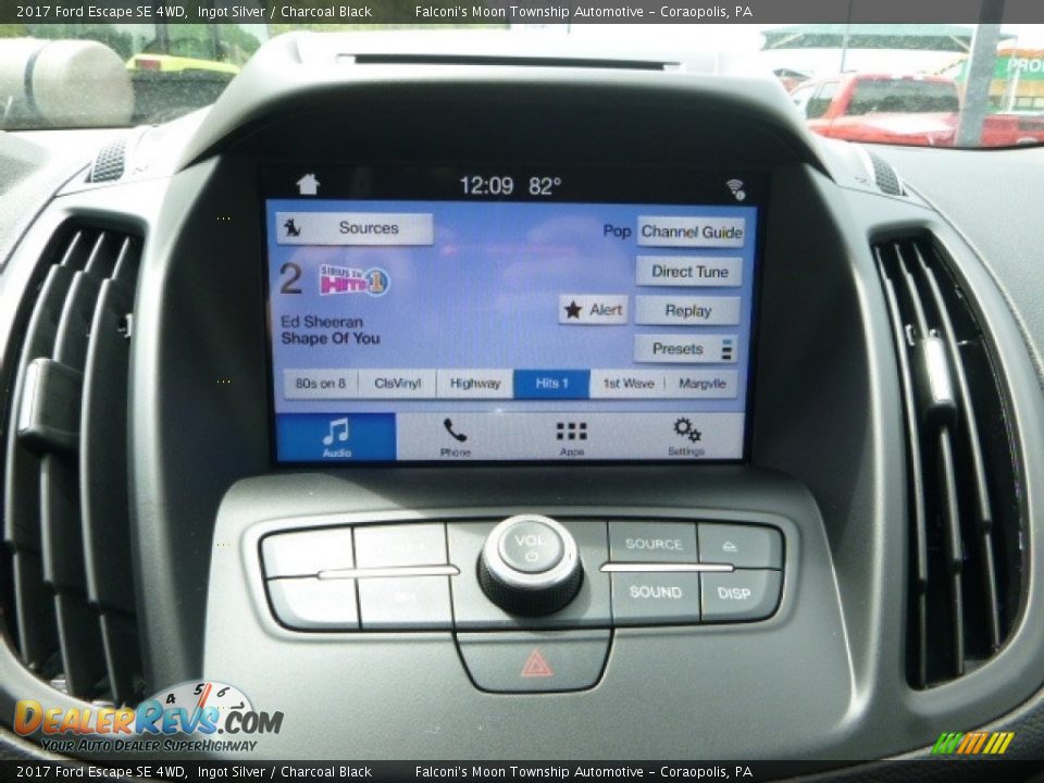 2017 Ford Escape SE 4WD Ingot Silver / Charcoal Black Photo #14