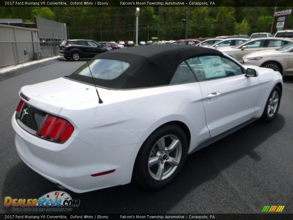 2017 Ford Mustang V6 Convertible Oxford White / Ebony Photo #2