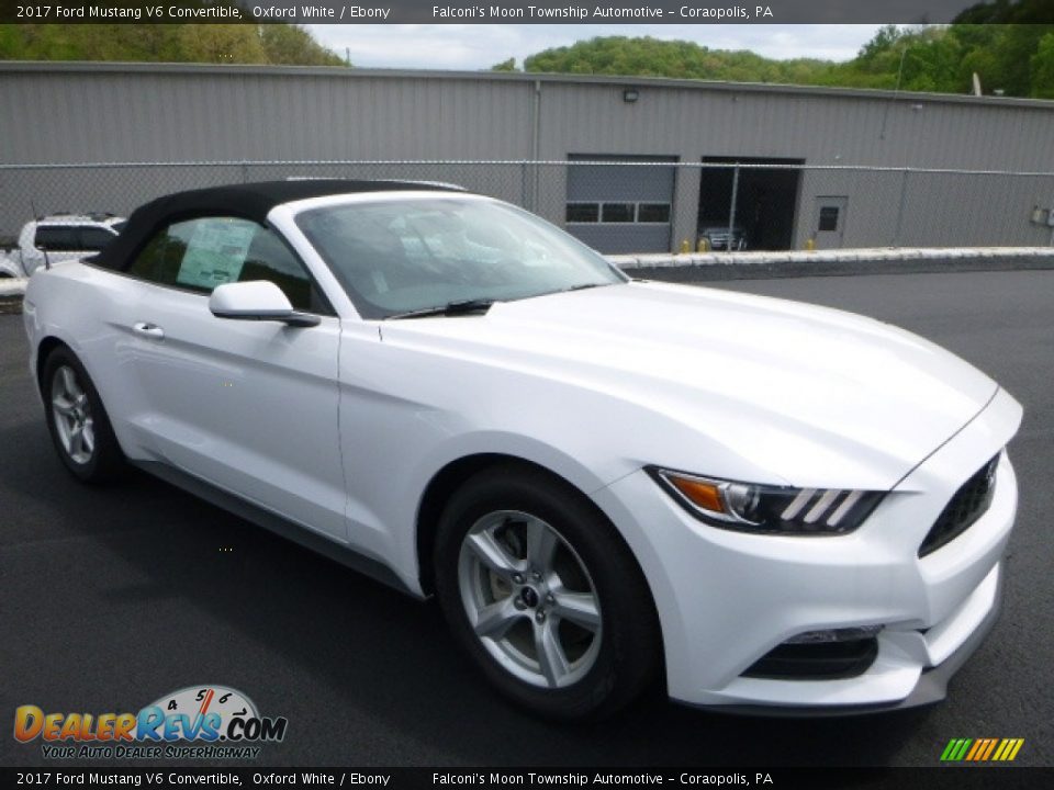 2017 Ford Mustang V6 Convertible Oxford White / Ebony Photo #3