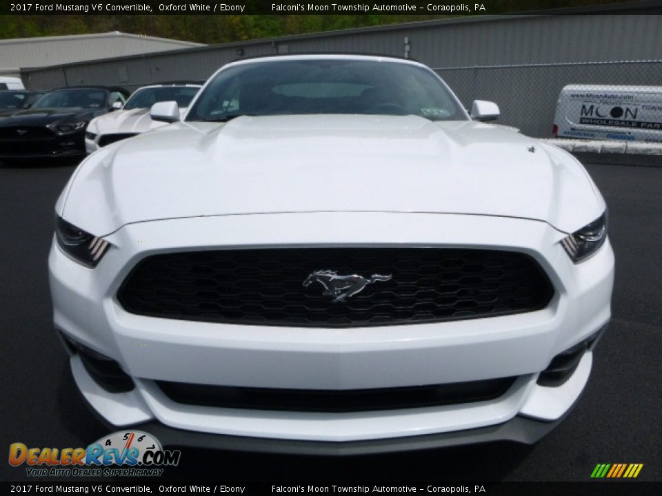 2017 Ford Mustang V6 Convertible Oxford White / Ebony Photo #4