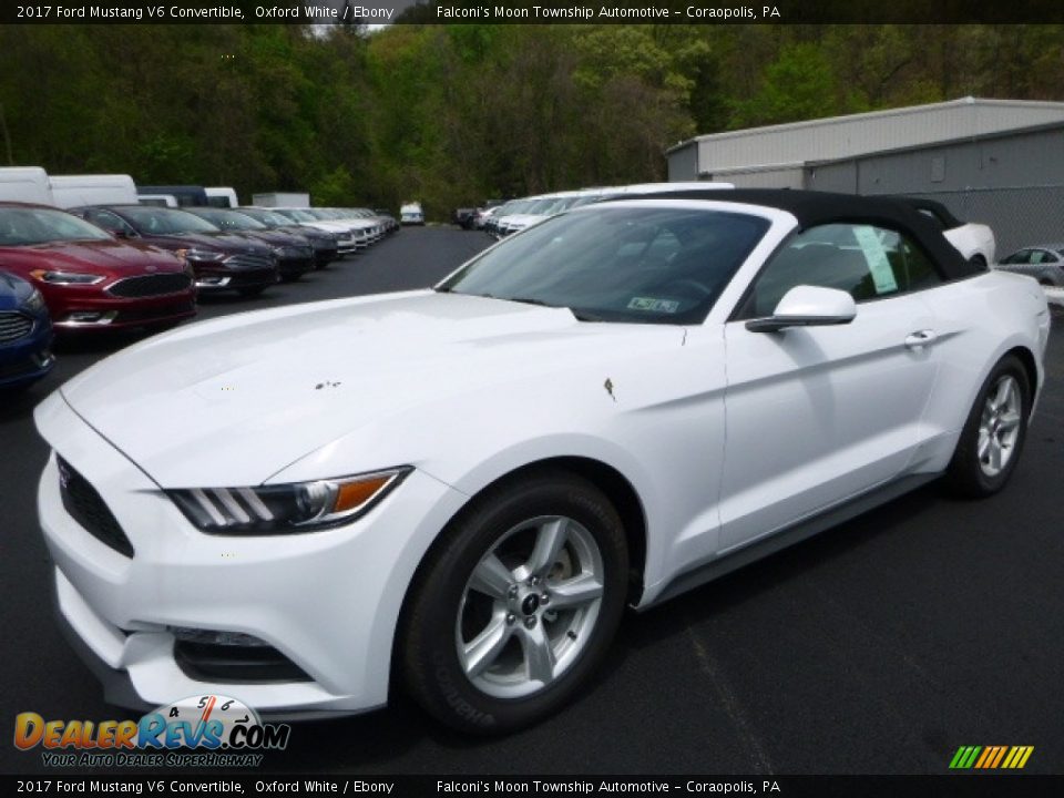 2017 Ford Mustang V6 Convertible Oxford White / Ebony Photo #5