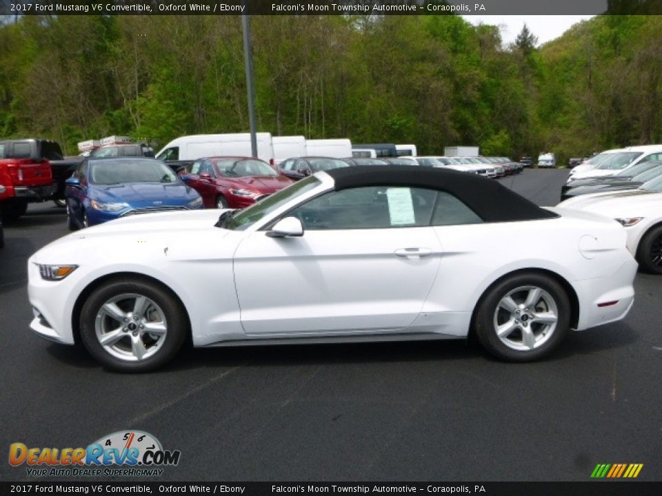 2017 Ford Mustang V6 Convertible Oxford White / Ebony Photo #6