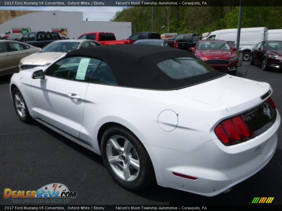 2017 Ford Mustang V6 Convertible Oxford White / Ebony Photo #7