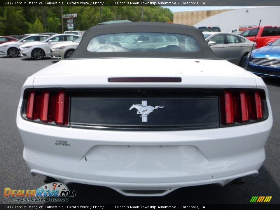 2017 Ford Mustang V6 Convertible Oxford White / Ebony Photo #8