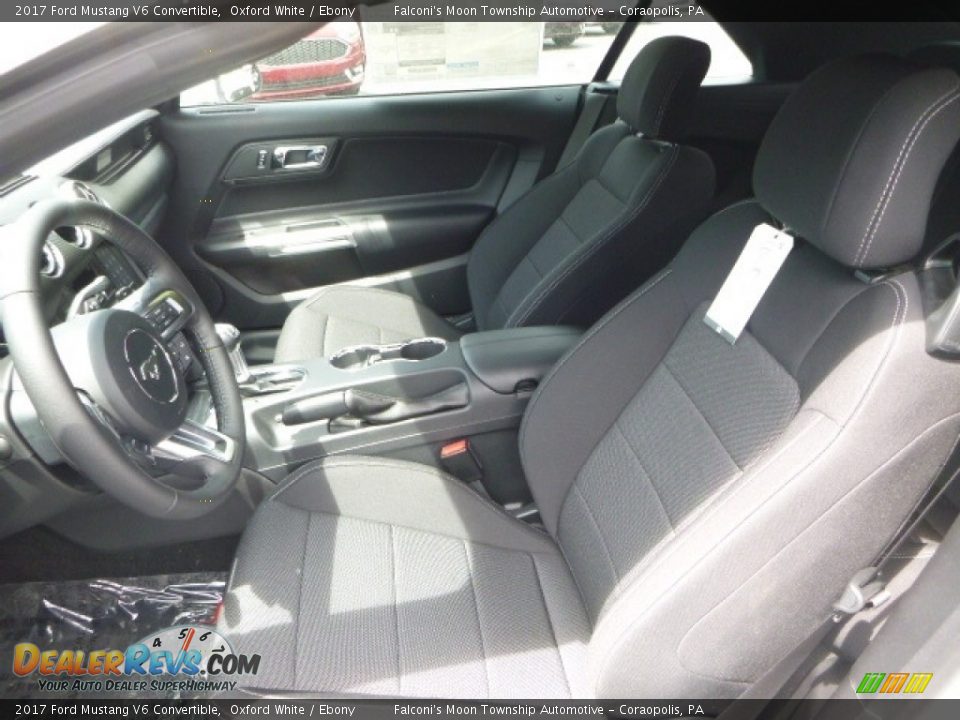 2017 Ford Mustang V6 Convertible Oxford White / Ebony Photo #11